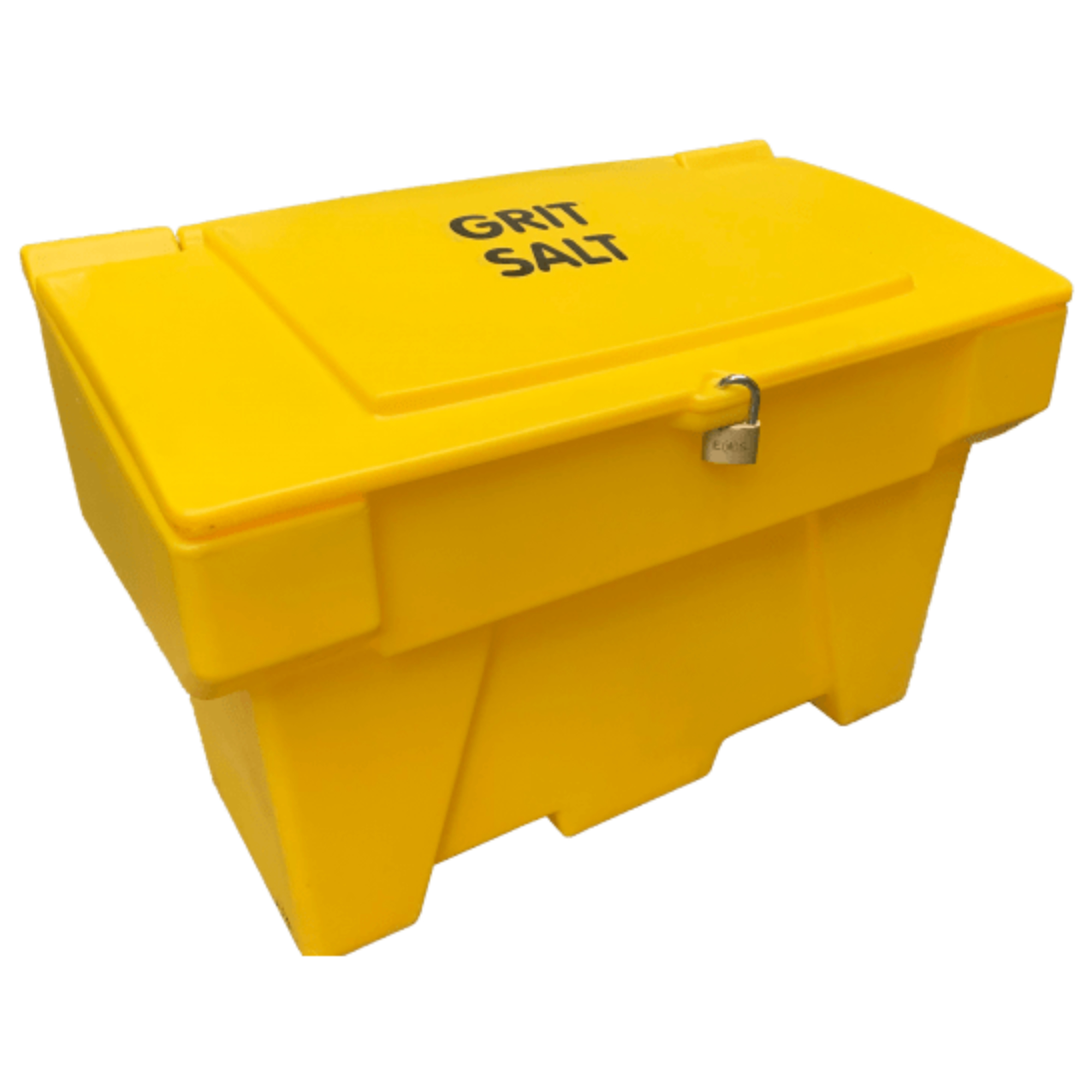 Grit bin with lock yellow Grit Bins Winter Safety